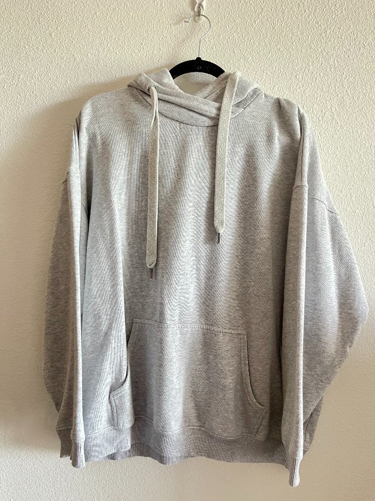 Aerie Heather Gray Pullover Hoodie Sweatshirt Women’s Medium M Cozy Casual